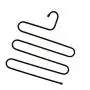 Yevison Hanger Pants Trousers Rack Scarf Closet Hangers Saver Storage Rack for Clothes Towel Scarf Trousers Tie Black Practical and Useful