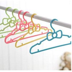 20pcs Set Childrens Bow Hanger Home Baby Clothes Hanger Random Color
