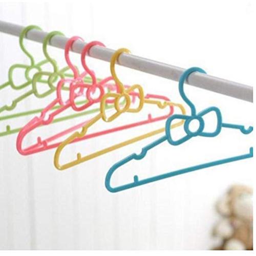 20pcs Set Childrens Bow Hanger Home Baby Clothes Hanger Random Color