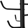 Metal Coat Hat Rack Standing Clothes Jacket Hanger Hall Tree Stand w/8 Hooks 70 Inch