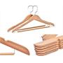 Jiansheng Solid Wood Hangers, Hangers, Wooden Hangers, Clothes Hangers, Hanging Rods, Solid Wood Clothes, Hanging Household Clothes Racks, Men and Women Retro Colors, 10 Sticks