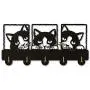 Peeping Cat Keys Wall Hook Black Cat Clothes Wall Hanger Kitty Coat Rack Pets Peeping Cat Keys Wall Hook Black Cat Clothes Wall Hanger Kitty Coat Rack Pets