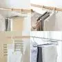 Drop ship 5 in 1 Multi-functional Pant Rack Shelves Space Safer Stainless Steel Magic Wardrobe Clothing Hangers For Clothes Rack Drop ship 5 in 1 Multi-functional Pant Rack Shelves Space Safer Stainless Steel Magic Wardrobe Clothing Hangers For Clothes Rack