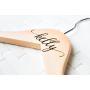 3 Personalized, Engraved Wedding Dress Hangers by Left Coast Original