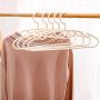 LUOLANG Plastic Clothes Hangers, 10Pcs Non-Slip Adult Drying Rack for Men Women Suit Shirts Pants Jacket Coat Pants Solid Standard Hanger,Orange