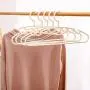 LUOLANG Plastic Clothes Hangers, 10Pcs Non-Slip Adult Drying Rack for Men Women Suit Shirts Pants Jacket Coat Pants Solid Standard Hanger,Orange
