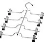 5PC 4 Layers Stainless Steel Multifunctional Clothes Hangers Pants Storage Hangers Cloth Rack Multilayer Storage Cloth Hanger Decoration