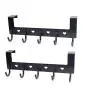 2 Packs Dosens Over the Door Hook Hanger Rack, Heavy Duty Aluminum Organizer for Storage Holder Hanging Hats, Coats, Towels, Clothes, Bags- 5 Hooks 2 Packs Dosens Over the Door Hook Hanger Rack, Heavy Duty Aluminum Organizer for Storage Holder Hanging Hats, Coats, Towels, Clothes, Bags- 5 Hooks