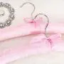 HANGERWORLD 5 Pink 17inch Satin Padded Top Garment Wedding Clothes Coat Hangers HANGERWORLD 5 Pink 17inch Satin Padded Top Garment Wedding Clothes Coat Hangers