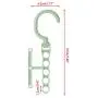 XISAOK 5 Holes Clothes Hanger Organizer Multifunction 360 Rotating Rack with Handle XISAOK 5 Holes Clothes Hanger Organizer Multifunction 360 Rotating Rack with Handle