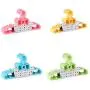 High-tech type 10pcs Set Childrens Bow Hanger Home Baby Clothes Hanger,Pink