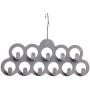 Faddare Clothes Hanger 2PCS Home Space Saving Organizer 11 Holes Scarf Rack Flexible Closet Multifunctional Ties Belts Non Slip Velvet Durable Swivel Hook(Grey)