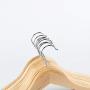 Clothes Hangers, Wooden Hangers Ultra Thin Space Saving Non-Slip Hangers Velvet Hangers Suit Hangers Ideal for Everyday Standard Use, Clothing Hangers 10 Pack