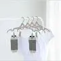 SH Travel Hangers Portable Multi-Folding Hangers Hangout Outdoor Clothes Hanger Plastic Clothes Hanging Family Travel Drying Racks for Cars and Camps (4 Packs)