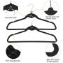 10Pcs Non Slip Velvet Suit Clothes Hangers Wardrobe Home Organizer Decoration