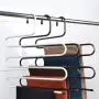Hankyky Pants Hangers Non Slip Updated S-Shaped 5 Layers Hangers Closet Space Saver for Jeans Scarf Tie Clothes Hankyky Pants Hangers Non Slip Updated S-Shaped 5 Layers Hangers Closet Space Saver for Jeans Scarf Tie Clothes