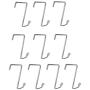 Misslo 10 Packs Over The Door Metal Hook