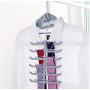 10pcs Random Color Tie Scarf Scarves Hanger Clothes Racks Multi-Layer Fish Skeleton Storage Rack Hanging Coat Organizer Holder