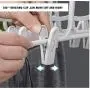5pcs Multifunctional Plastic Pants Rack Trousers Hanger Clothes Drying Shelf