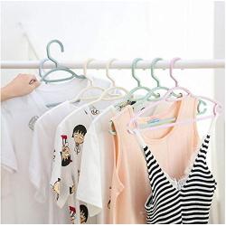 10pcs Random Colro Plastic Clothes Hangers Rack Outdoor Drying Rack for Kids Children Clothing Coat Closet