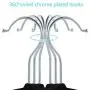 SMART ONYE Pack of 20 Strong and Durable-Heavy Duty-Velvet Clothes Hangers with Clips-Space Saving Velvet Skirts Hangers-Non Slip Velvet Pants Hangers-360 Degree Swivel Hook-Black SMART ONYE Pack of 20 Strong and Durable-Heavy Duty-Velvet Clothes Hangers with Clips-Space Saving Velvet Skirts Hangers-Non Slip Velvet Pants Hangers-360 Degree Swivel Hook-Black