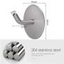 KoHuiJoo Self Adhesive Hooks, Adhesive Wall Hooks Heavy Duty, Removable Sticky Hanging Wall Hangers and Hooks for Robe Towel Home Office Kitchen Bedroom (Round 6 Pack)