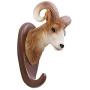 Bueer Creative Resin and Iron Rustic Vintage Animal Head Wall Mounted Hanger Iron Rack Cloth Coat Scarf Towel Bag Key Wall Hooks Rack Bathroom Kitchen Decoration