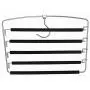 SAN RONG Pants Hangers 5 Layers Stainless Steel Non-Slip Foam Padded Swing Arm Space Saving Clothes Slack Hangers Closet Storage Organizer for Pants Jeans Trousers Skirts Scarf Ties Towels(Pack of 4) SAN RONG Pants Hangers 5 Layers Stainless Steel Non-Slip Foam Padded Swing Arm Space Saving Clothes Slack Hangers Closet Storage Organizer for Pants Jeans Trousers Skirts Scarf Ties Towels(Pack of 4)