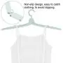 Yosooo Multi-Functional Mini Folding Clothes Hanger Portable Travel Artifact Plastic Drying Rack(5PCS Green)