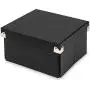 Samsill Pop n’ Store Decorative Storage Boxes with Lid, Collapsible and Stackable, Small 7 Inch Square Box, Interior Size (7"x7"x4.25”) Black, PNS16LSBK Samsill Pop n’ Store Decorative Storage Boxes with Lid, Collapsible and Stackable, Small 7 Inch Square Box, Interior Size (7"x7"x4.25”) Black, PNS16LSBK