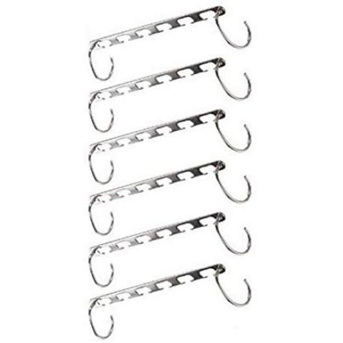 6 Pcs Shirts Clothes Hanger Holders Save Space Non-Slip Clothing Organizer Practical Racks Hangers for Clothes Storage