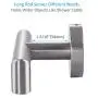 Bathroom Double Hook, Angle Simple SUS304 Stainless Steel Bath Towel Holder, Coat Purse Hanger, Hand Towel Rack, Double Robe Towel Hook for Wall, Brushed Steel