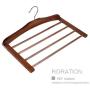 Bright Sun (5 Pcs) 360° Hook Wood 4 Layer Trousers Pants Jeans Scarf Clothes Hanger Rack Organizer #0VNH