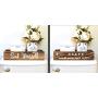 Would Poop Here Again & Seat Yourself Bathroom Decor Storage Box, Toilet Paper Holder Stand, Farmhouse Rustic Wood Organizer