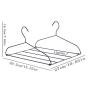 HJYPYJ Magic Hanger,180?? Rotate Multifunction Magical Hangers,Iron Trouser Hangers,Space-Saving Organizer Hangers,5Kg Load Not Easily Deformed/White / 5 pcs
