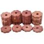 Wahdawn Natural Cedar Blocks for Clothes Storage, Closets and Drawers Accessories Moths Protection Red Cedar Hanger Rings, Planks, Balls (65 Pack)