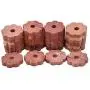 Wahdawn Natural Cedar Blocks for Clothes Storage, Closets and Drawers Accessories Moths Protection Red Cedar Hanger Rings, Planks, Balls (65 Pack)