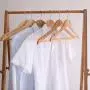 Wenje Wooden Coat Clothes Hangers with Non Slip Non-Slip Wooden Hangers Suit Hangers Clothes Hangers 5pcs 4422.52cm Wood