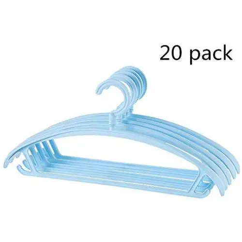 LIUFENGLONG Clothes Hangers Set, 20 Pieces Hangers Plastic Sturdy and Space Saving for Suit Clothes Everyday Standard Use Clothing Pants Skirt Hangers for Home Closet Clothing Organiser LIUFENGLONG Clothes Hangers Set, 20 Pieces Hangers Plastic Sturdy and Space Saving for Suit Clothes Everyday Standard Use Clothing Pants Skirt Hangers for Home Closet Clothing Organiser