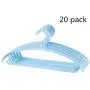 LIUFENGLONG Clothes Hangers Set, 20 Pieces Hangers Plastic Sturdy and Space Saving for Suit Clothes Everyday Standard Use Clothing Pants Skirt Hangers for Home Closet Clothing Organiser LIUFENGLONG Clothes Hangers Set, 20 Pieces Hangers Plastic Sturdy and Space Saving for Suit Clothes Everyday Standard Use Clothing Pants Skirt Hangers for Home Closet Clothing Organiser