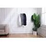 Cocomaya 17 Inch Heavy Duty White Color Metal Clothes Hanger, Coat Hanger, Suit Hanger, Dress Hanger with Big Notches Pack of 10