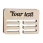 Сustom hanger for medals with text or name made by hand from wood for sports awards