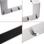 Sumnacon Stainless Steel Bathroom Towel Hook, 3M Stick Wall Hooks Clothes Hangers Holder for Home Kitchen Coats Hats Keys Bags (Type 2)