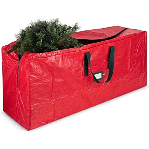 Large Christmas Tree Storage Bag - Fits Up to 9 ft Tall Holiday Artificial Disassembled Trees with Durable Reinforced Handles & Dual Zipper - Waterproof Material Protects from Dust, Moisture & Insect