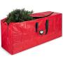 Artificial Christmas Tree Storage Bag - Fits Up to 7.5 Foot Holiday Xmas Disassembled Trees with Durable Reinforced Handles & Dual Zipper - Waterproof Material Protects from Dust, Moisture & Insects