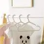LOCGFF 10 Pack Space Saving ABS Children Hangers, Children Can Organize Their Own Clothes, Can Be Hung from The Balcony Wardrobe Coat Rack, White LOCGFF 10 Pack Space Saving ABS Children Hangers, Children Can Organize Their Own Clothes, Can Be Hung from The Balcony Wardrobe Coat Rack, White