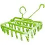 DFYYQ Sock Dryer,Folding Drying Racks, Windproof Household Hangers, Socks Racks, Clothes Hanging Storage Artifacts (Color : Green) DFYYQ Sock Dryer,Folding Drying Racks, Windproof Household Hangers, Socks Racks, Clothes Hanging Storage Artifacts (Color : Green)