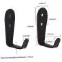 Wall Hooks 8 Pcs,Coat Hooks, Stainless Steel Hook, Garage, Luggage Key Hook, Bathroom Kitchen Dining Room,Heavy Duty, Indoor and Outdoor Hooks (Black) Wall Hooks 8 Pcs,Coat Hooks, Stainless Steel Hook, Garage, Luggage Key Hook, Bathroom Kitchen Dining Room,Heavy Duty, Indoor and Outdoor Hooks (Black)
