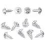 300Pcs Transparent Picture Frame Hardware Picture Turn Buttons Supplies with Screws for Hanging Pictures and 10Pcs Microfiber Cleaning Cloth