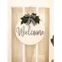 Welcome Wreath, Door Decoration, Rustic Door Hanger, White and Gray Wreath, Front Door Wreath, Buffalo Plaid Wreath, Fall Wreath Welcome Wreath, Door Decoration, Rustic Door Hanger, White and Gray Wreath, Front Door Wreath, Buffalo Plaid Wreath, Fall Wreath